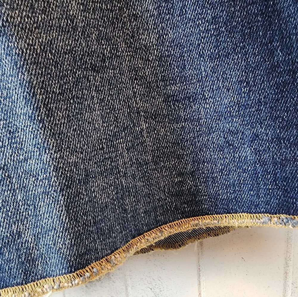 Kancan Classic Distressed Denim Shorts - Blue